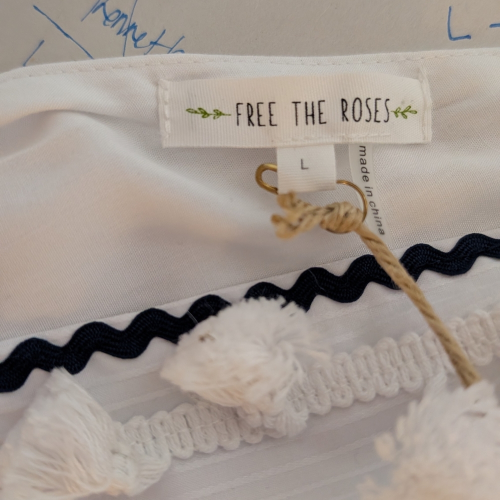 NWT Cotton blend sleeveless top set, Free the Roses - Picture 8 of 11